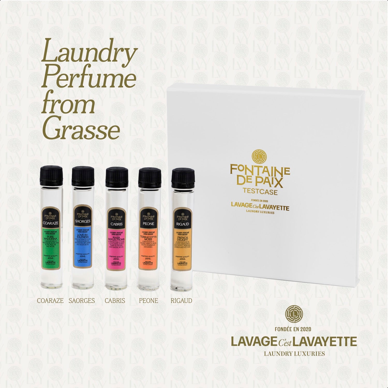 Testcase Fontaine De Paix 5 x 25ml